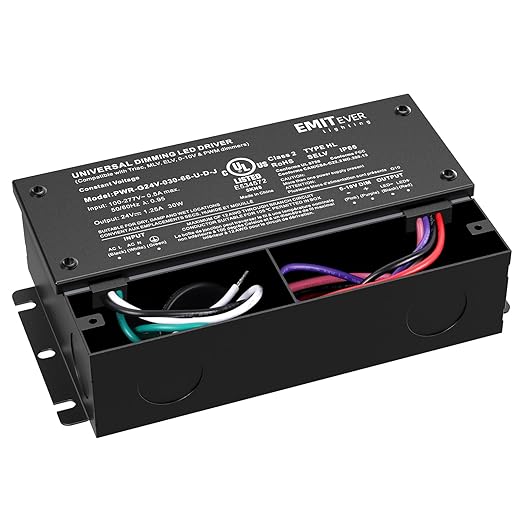 EMITEVER 30W Dimmable LED Driver, 24V Triac Dimmable Power Supply, AC to DC - Image 9