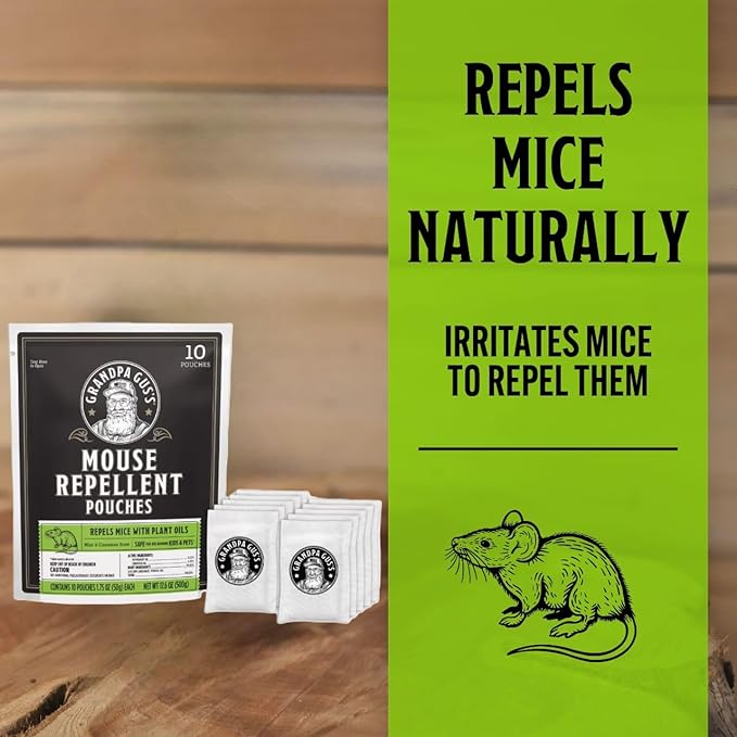 Grandpa Gus's Extra-Strength Mouse Repellent Pouches, Cinnamon/Peppermint Oils - Image 2