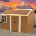 10 x 8 FT Outdoor Storage Shed, Metal Garden Tool Shed by Unknown