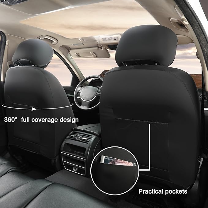 GIANT PANDA Front Seat Cover for Honda, 3D Air Mesh Bucket Car Seat Protectors - Image 4