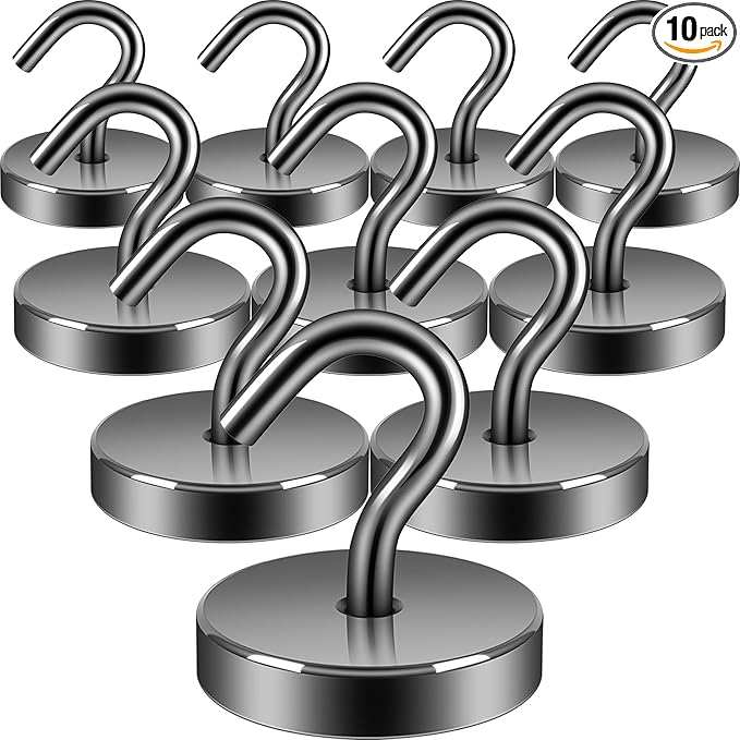 Neosmuk Magnetic Hooks, Cruise Ship Essentials, 120lb+ Heavy Duty Magnetic Hooks by Neosmuk