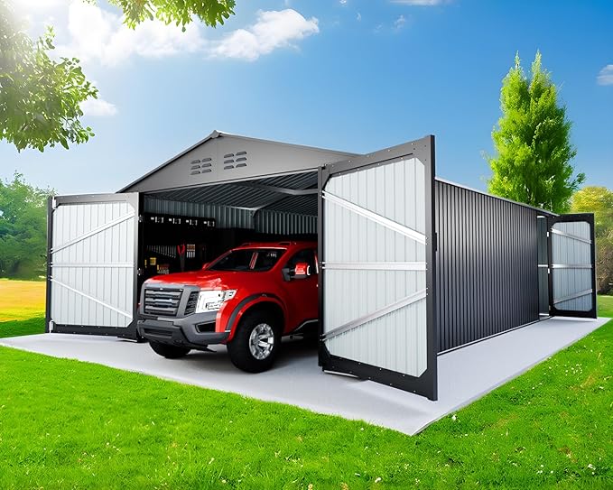 10x20 Metal Shed, Metal Garage Building by BNSPLY