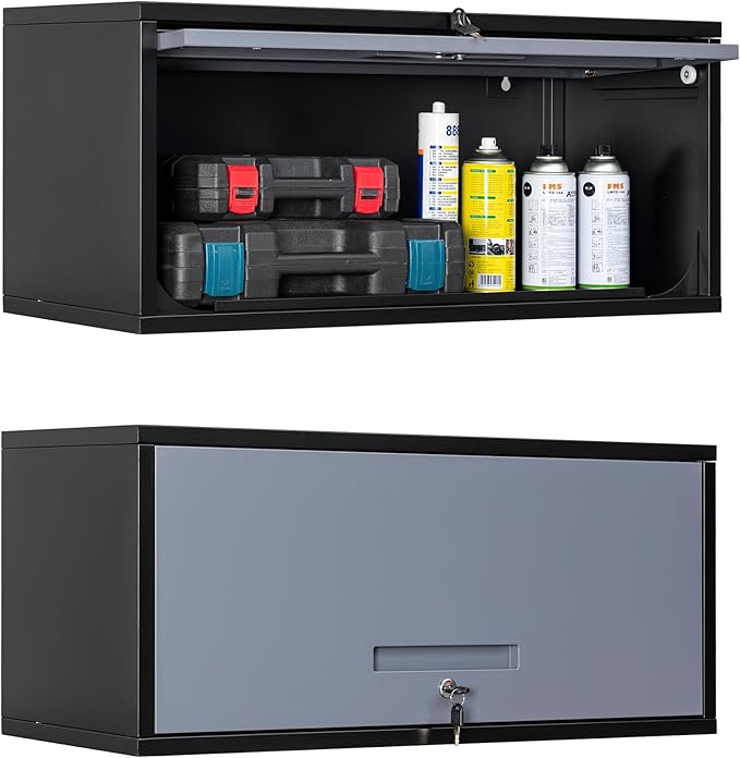 Yizosh Metal Garage Wall Cabinet by Yizosh