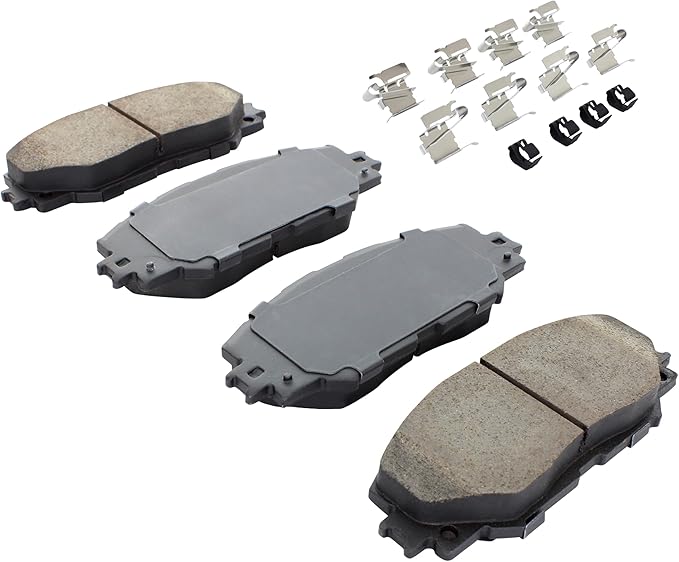 Premium Semi-Metallic Front Brake Pads Compatible - Image 2