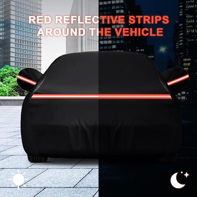 QUNSUNUS Waterproof Car Cover for Ford Mustang 1974-1978, Outdoor Car Covers - Image 7