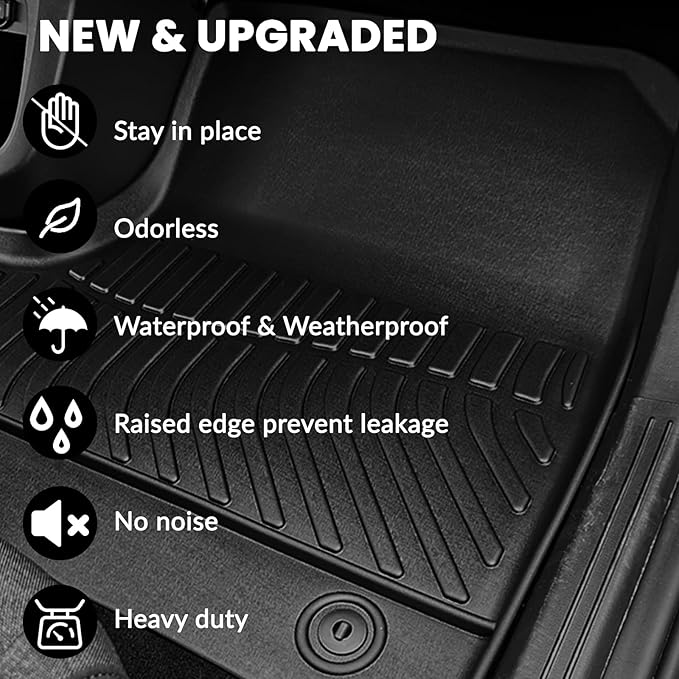 Auxko All Weather Floor Mats Cargo Liner Fit - Image 5