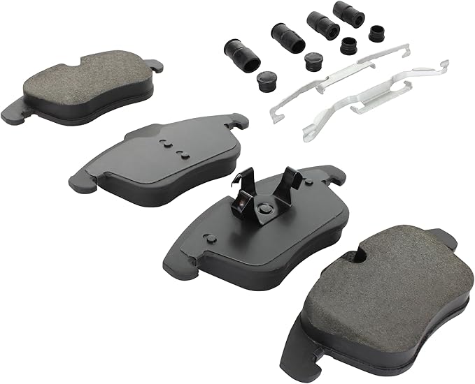 Premium Semi-Metallic Front Brake Pads Compatible - Image 2