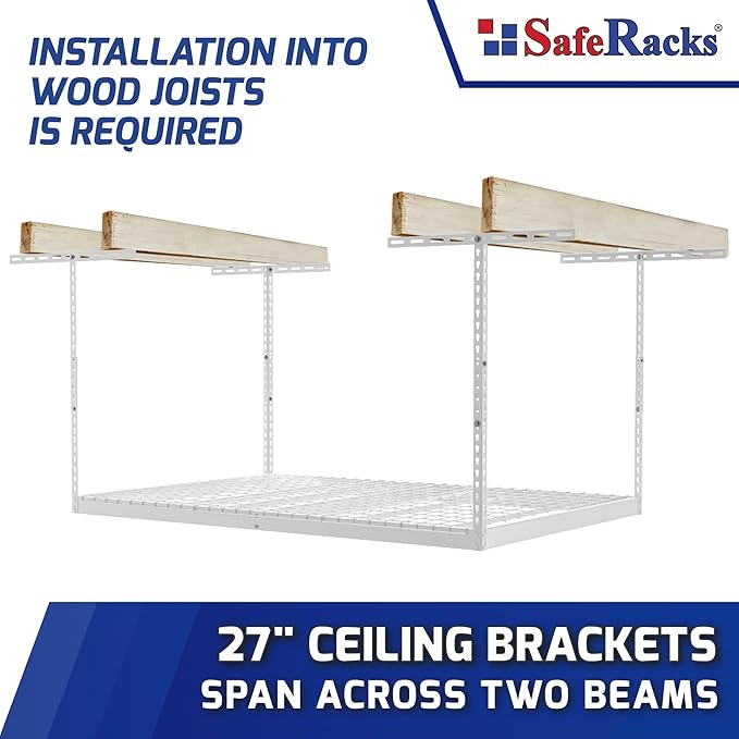 SafeRacks 4x6 Overhead Garage Storage Rack - Image 4