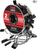 TMH 50 Count 2-Prong Wire Harness Roll Double Female Bullet Plug 18 Gauge by TMH