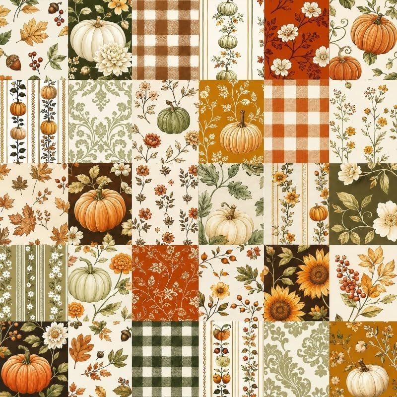 Long Shower Curtain 72x78 Inch Fall Harvest Shower Curtain Farmhouse Style Plaid Pumpkin Thanksgiving Bathroom Curtains Home Decor Waterproof with 14 Hooks by Duluxykl