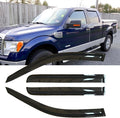 4pcs Original Shatterproof Outside Mount Style Window Rain Guard Shield Side by Deebior