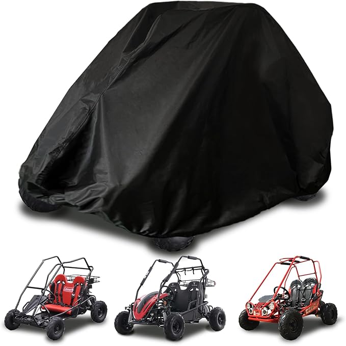 Go Kart Cover, 2 Seater for Co leman KT196 GO Kart Covers 420D Waterproof Large by YONQIFON