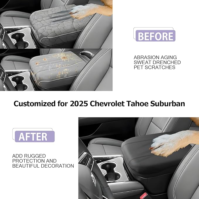 LUWU 2025 Suburban Tahoe Center Console Cover Compatible - Image 2