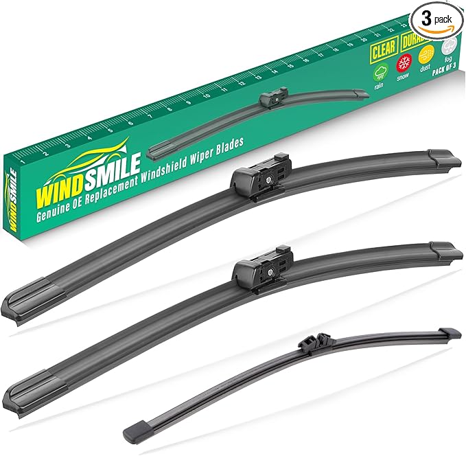 24" 20" 14" Windshield Wiper Blades Replacement by WINDSMILE