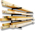 YYR Wood Organizer and Lumber Storage Rack Wall Mount, Heavy Duty Metal Shelf by YYR