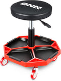 DNA MOTORING TOOLS-00253 Adjustable Height Pneumatic Garage Seat Rolling by DNAMOTORING-Tools