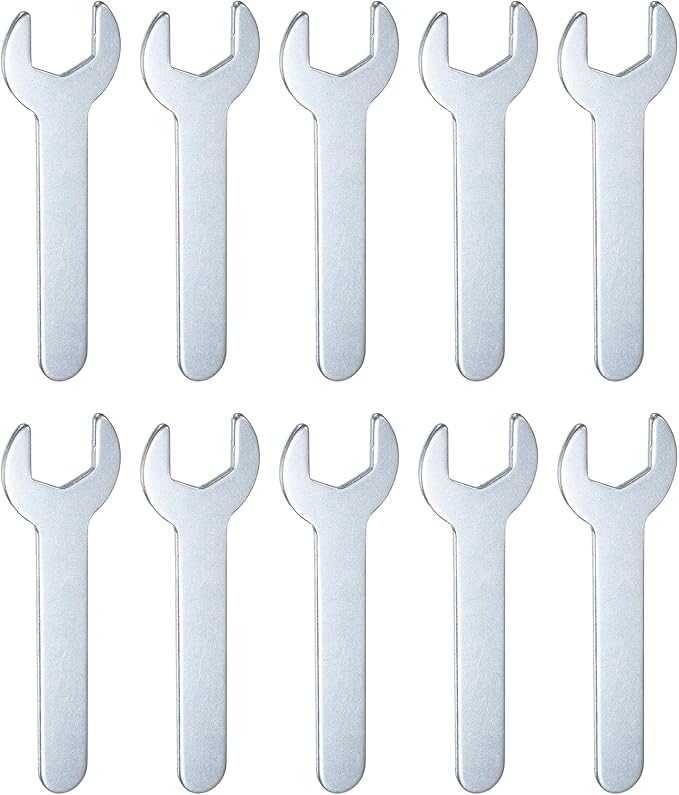 HARFINGTON 10pcs Small Wrench 15mm Open End U-Shaped Single Open Ended Spanner by HARFINGTON