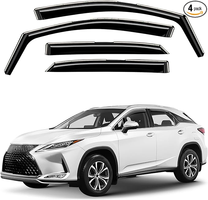 Window Deflectors Smoke Tinted In-Channel Side Window Vent Visor Deflectors by Unknown