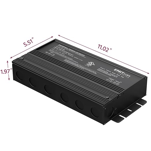 EMITEVER Dimmable Led Driver, 600W AC 110V-277V to DC 24V Transformer, 5-in-1 - Image 3