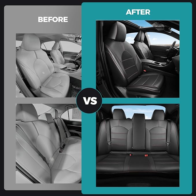 for Toyota Camry Seat Covers XLE XSE V6 2018 2019 2020 2021 2022 2023 2024 - Image 7