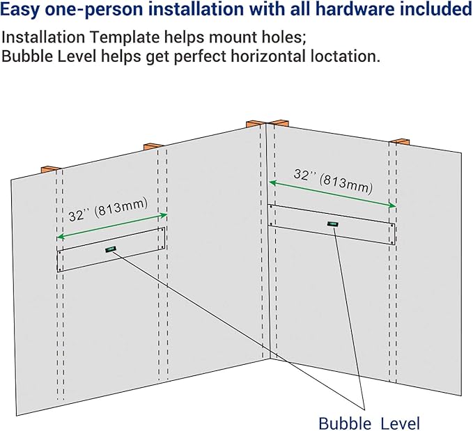 FLEXIMOUNTS 2 Pack 2x4ft Corner Wall Shelving Garage Storage Rack, 24x48 inch - Image 7