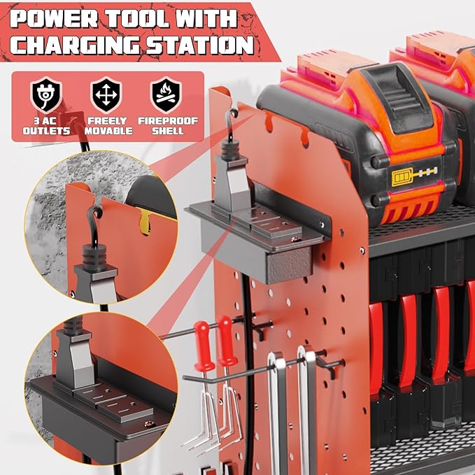 45" Large Power Tool Organizer Wall Mount - Image 5
