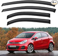 Window Visors Rain Guards for 2012-2017 Kia Rio Hatchback, Out-Channel Window by YQAUTEC