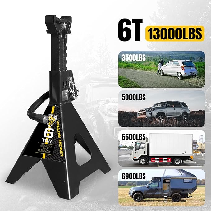 YELLOW JACKET Jack Stands 6 Ton - Image 6