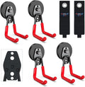 3-H Heavy Duty Magnet Garage Hooks 4 Pack, Large Strong Magnetic Hooks by 3-H