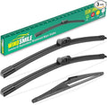 26" 19" 12" Windshield Wiper Blades Replacement by WINDSMILE