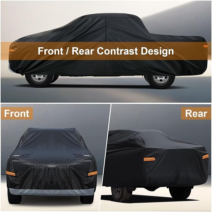 Kayme Truck Cover Custom Fit Ford F-150 Extended Cab Short Bed. Full Exterior - Image 5