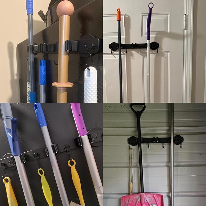Magnetic Mop Broom Holder, Heavy Duty Magnetic Mop Hanger - Image 7