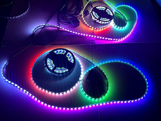 Black Out Full Tinted Smoked LEDs x4PCS 3FT 90CM 36INCH RGB Dream Color Chasing - Image 3