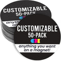 Magnet Me Up Customizable 30 Mil Round Magnet- 5”, 50 PK Weatherproof Car Magnet by MagnetMeUp