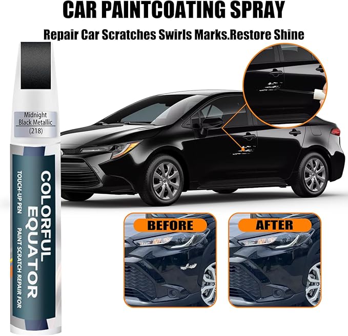 218 Attitude/Midnight Black Metallic Touch Up Paint - Image 3