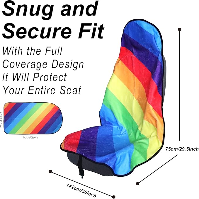Car Seat Cover Protector Front Seats, - Image 3