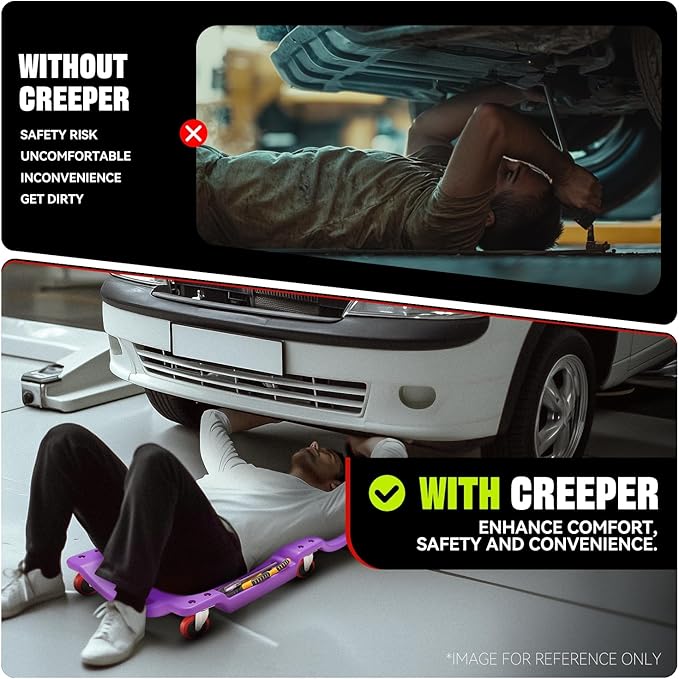 Auto Dynasty 36 Inches Mechanic Creeper, Automotive Garage Repair Low Profile - Image 6