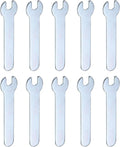 HARFINGTON 10pcs Small Wrench Open End Wrench 6x66x1.5mm Metric U-Shaped Single by HARFINGTON