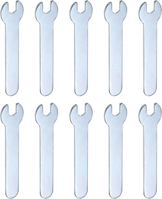 HARFINGTON 10pcs Small Wrench Open End Wrench 6x66x1.5mm Metric U-Shaped Single by HARFINGTON