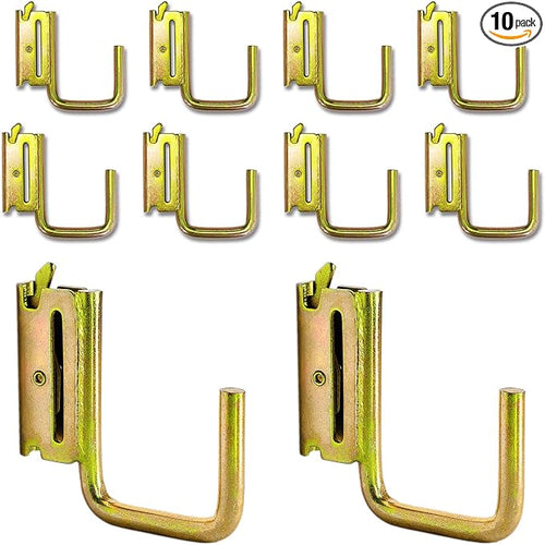 10 Pack 2" E Track J Hooks Heavy Duty Galvanized Steel E-Track Tie Down by MorScan
