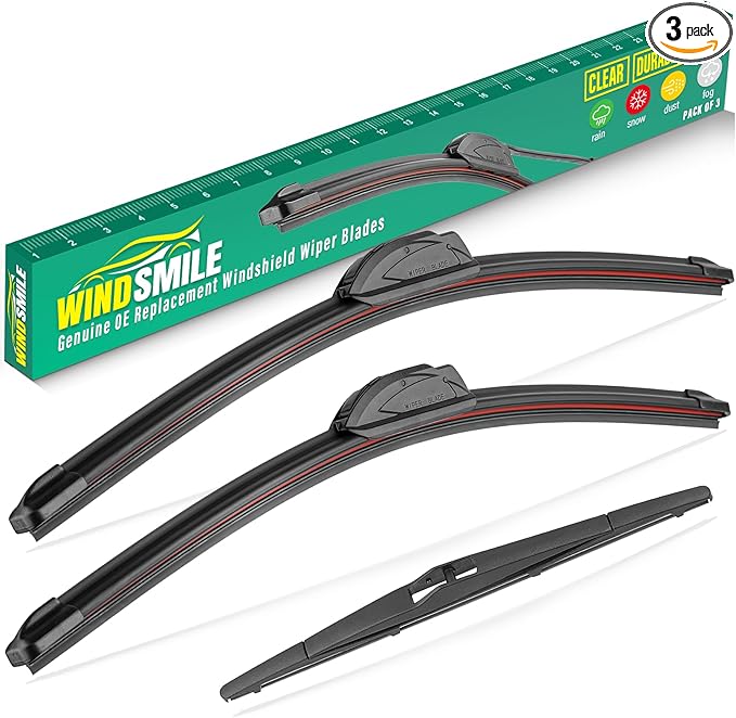 26" 16" 12" Windshield Wiper Blades Replacement by WINDSMILE