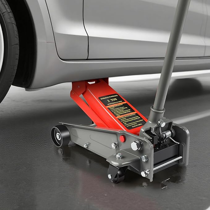3 Ton Floor Jack, 6600 LBS Heavy Duty Hydraulic Floor Jack, Lift Range:5.31'' - Image 7
