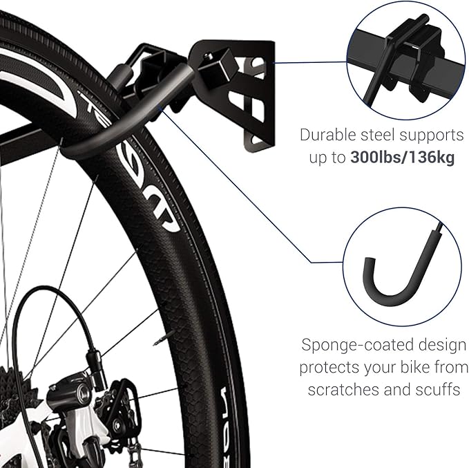 FLEXIMOUNTS 6 Bike Storage Rack, Heavy Duty Wall Mount Hanger - Image 5