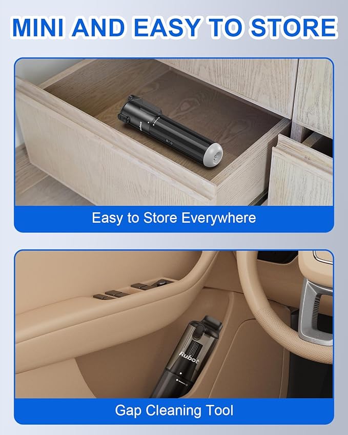 RUBOT Handheld Vacuum Cordless, Portable Car Vacuum - Image 6