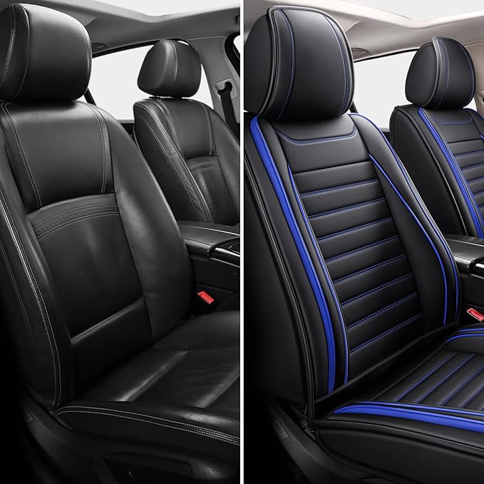 Car Seat Covers Full Set, Universal Faux Leather Car Seat Covers, Waterproof - Image 2