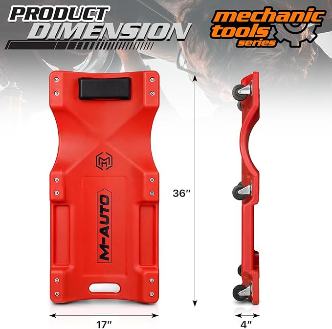 M-AUTO Plastic Rolling Garage Creeper - Image 2