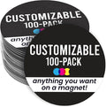 Magnet Me Up Customizable 30 Mil Round Magnet- 5”, 100 PK Weatherproof Car by MagnetMeUp