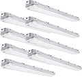 4FT Vapor Tight LED Light Fixture 4200LM 48W, 6500K Bright White IP65 Waterproof by LAMPSERO