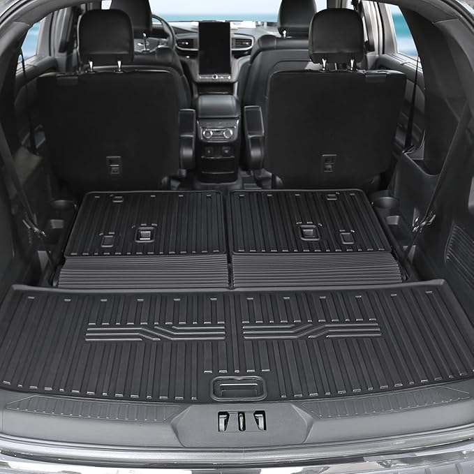 Floor Mats for 2025 2020-2024 Ford Explorer, All Weather TPE Floor Mat Cargo Mat - Image 7