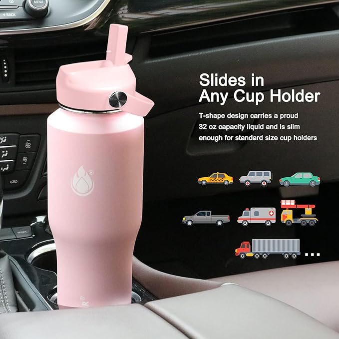 SENDESTAR 32oz Water Bottle Wide Mouth Stainless Steel Vacuum Insulated Double - Image 3